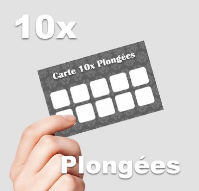 Carte 10x Plongées (+1 offerte)