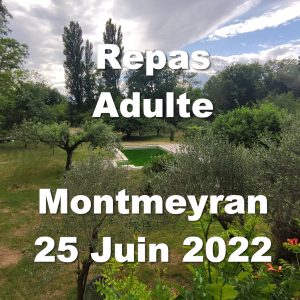 Repas Montmeyran 25 juin Adulte
